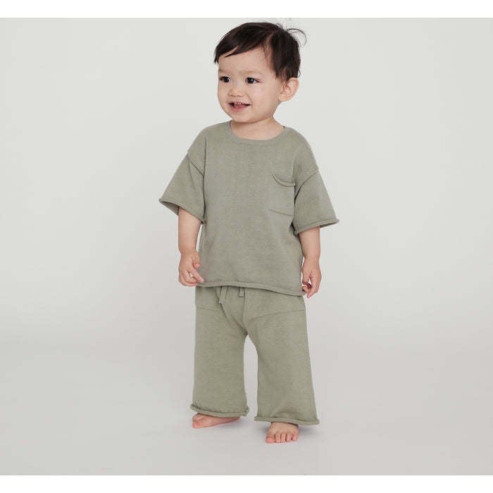 Baby My Boxy Cotton Rolled Edge Relaxed Fit Pants