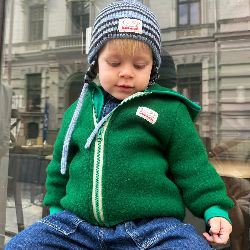 children's wool jacket - forest green