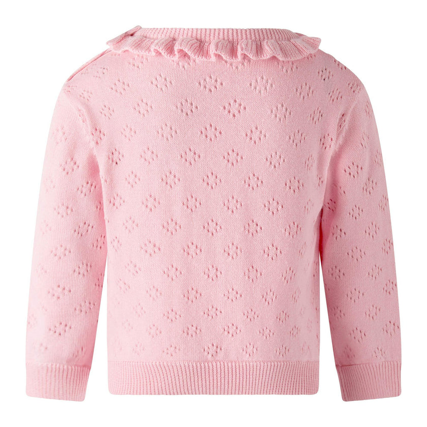 Pink Pointelle Sweater & Legging Set