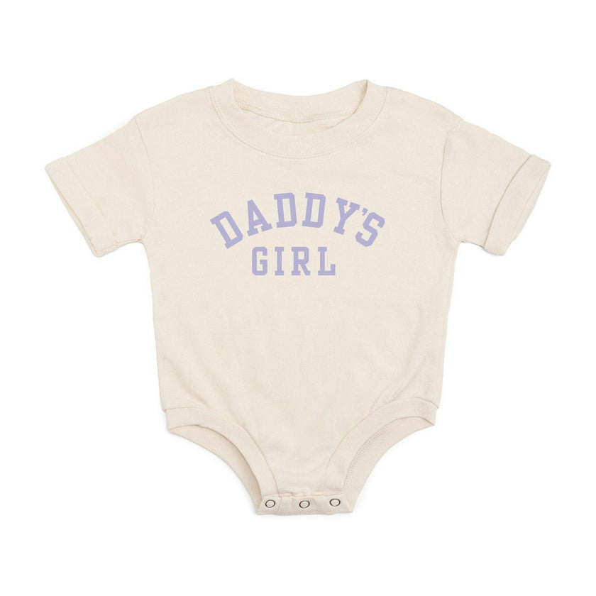 Daddy's Girl Short Sleeve Romper - Natural