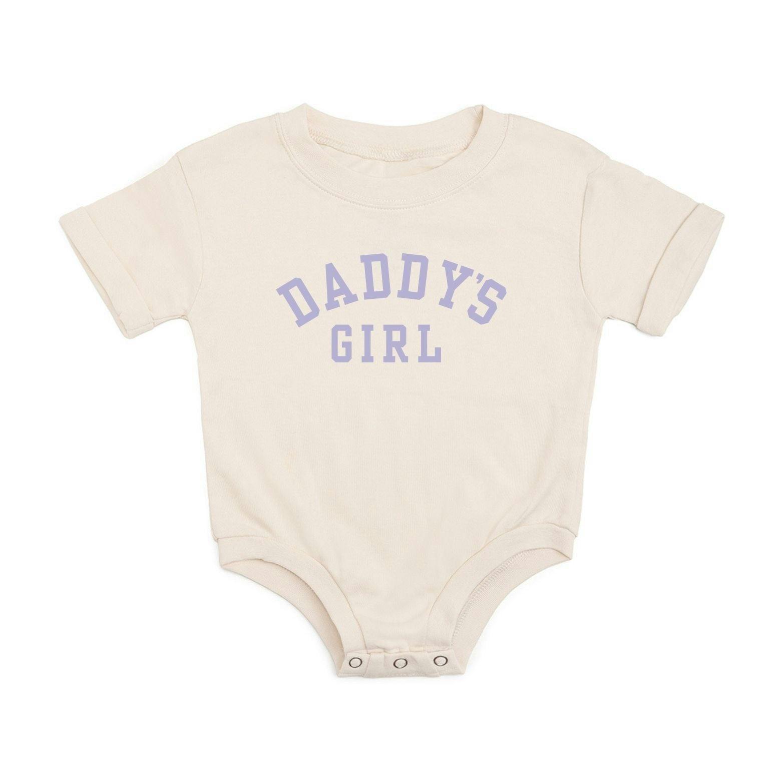 Daddy's Girl Short Sleeve Romper - Natural