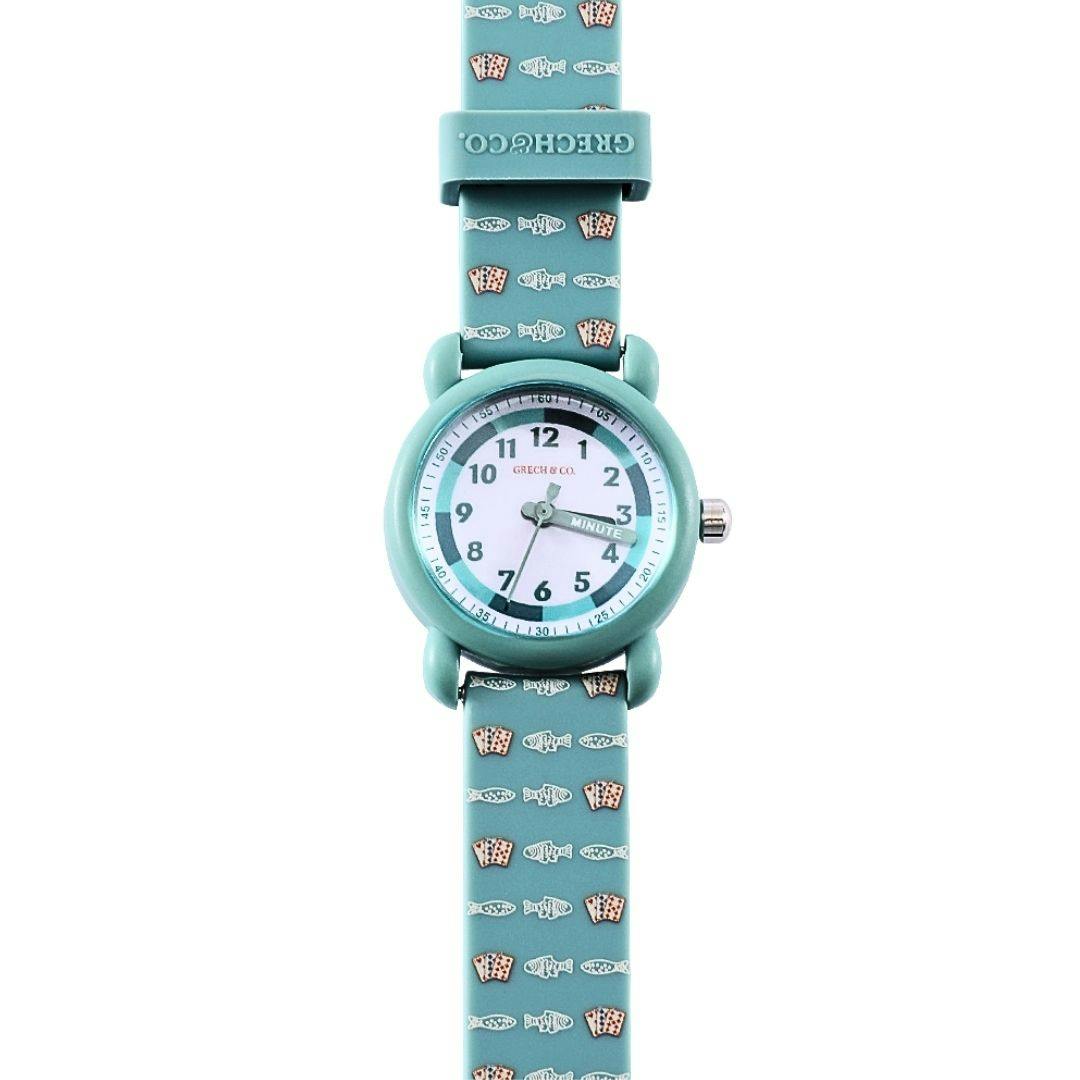 Classic Watch | Silicone + Stainless Steel | Go Fish