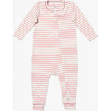 Ziggy Zip Romper, Dusty Rose Mini Stripe