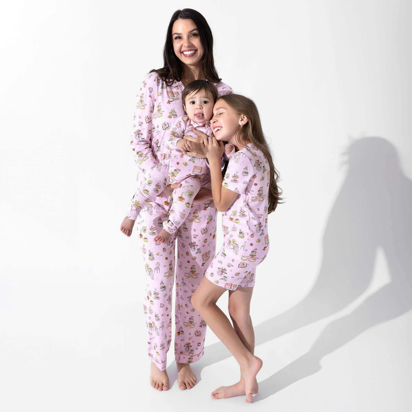 Tea Party Bamboo Convertible Footie