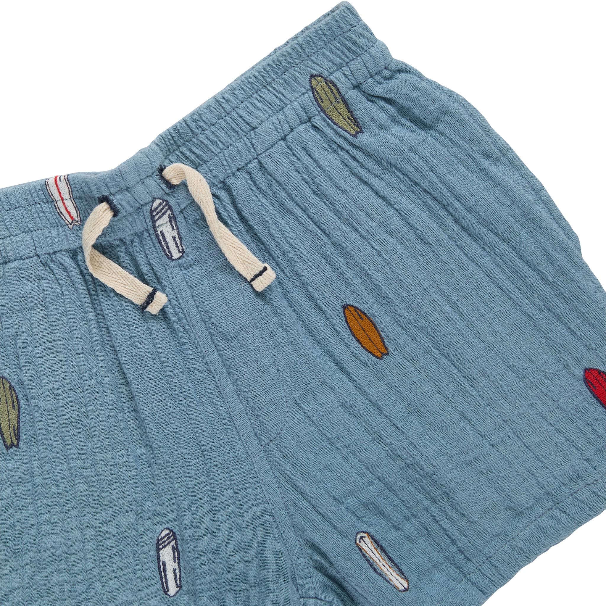 Boys Calvin Short - Surfboard Embroidery
