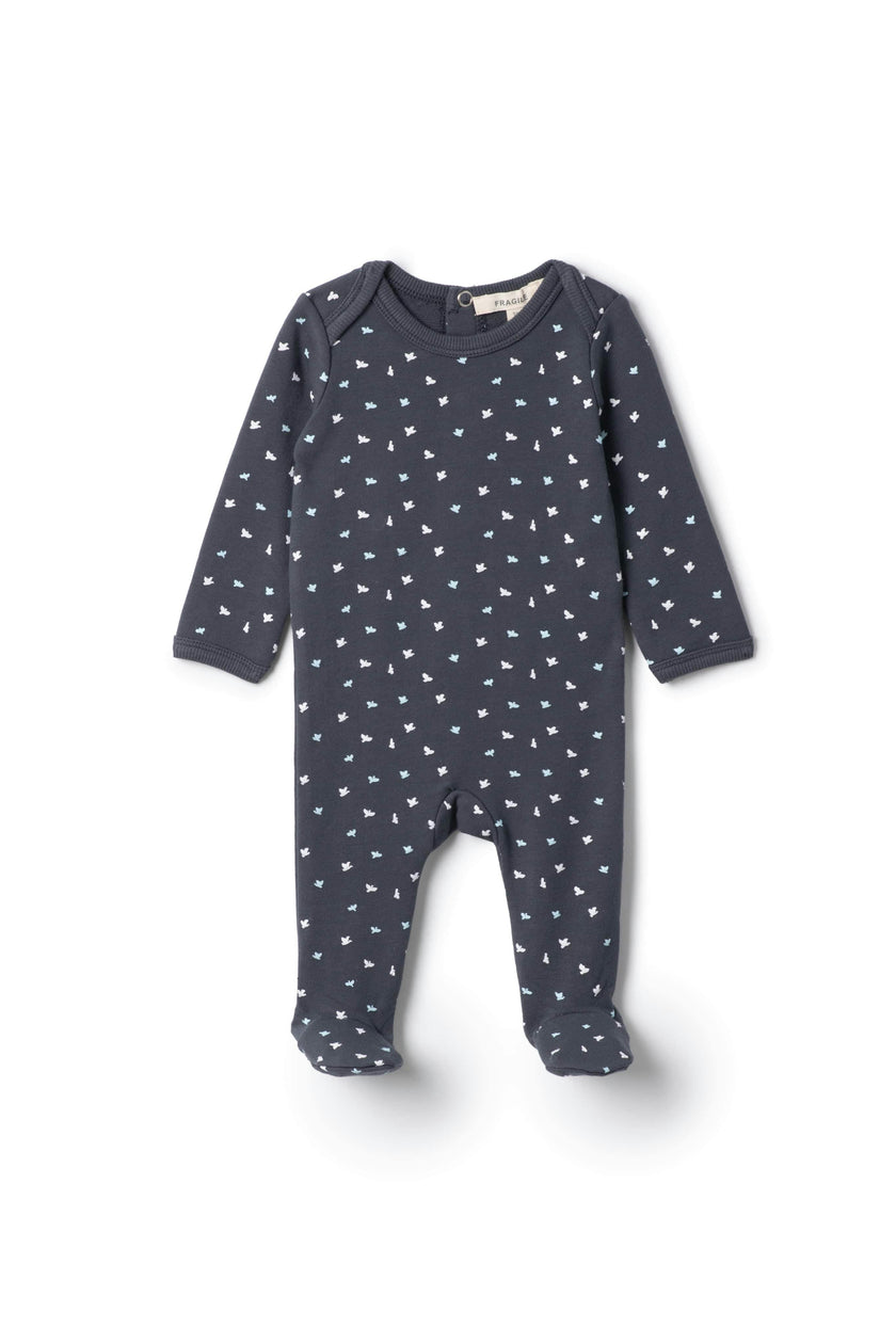 Snap Front Fleece Romper