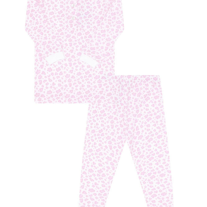 Pink Cheetah Print Pajama, Pink