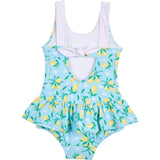 Lemon Print Skirted Swimsuit