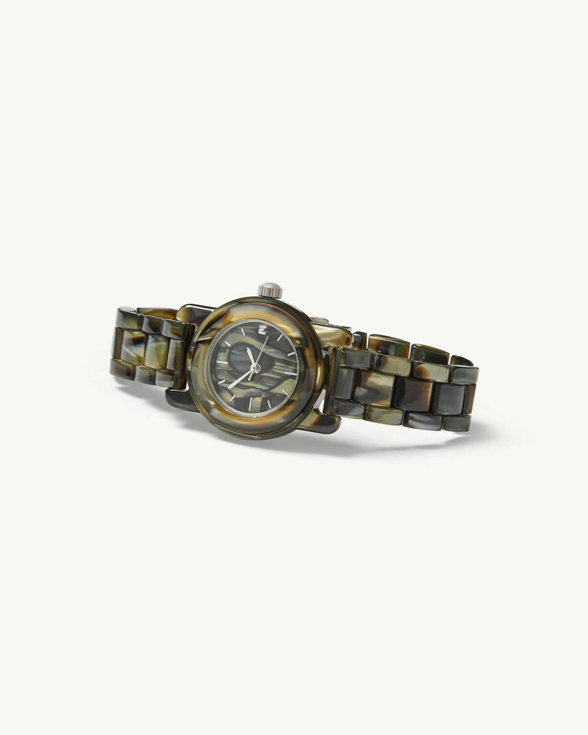 Mini Mono Watch in Midnight Horn