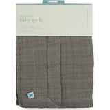 Cotton Muslin Baby Quilt - Mocha
