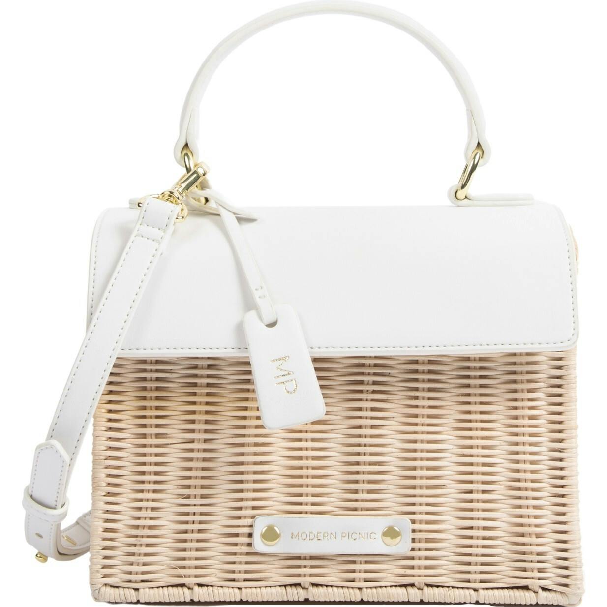 Mini Insulated Hand-Woven Wicker Lunchbox