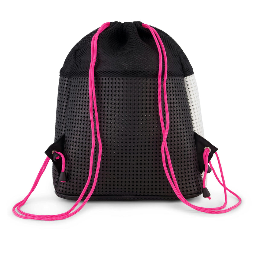 Sophy Drawstring Backpack Neon Pink