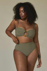 Added Coverage High Rise Bikini Bottom
