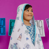 Premium Big Kid Hooded Towel - Monsters, Inc. Friends