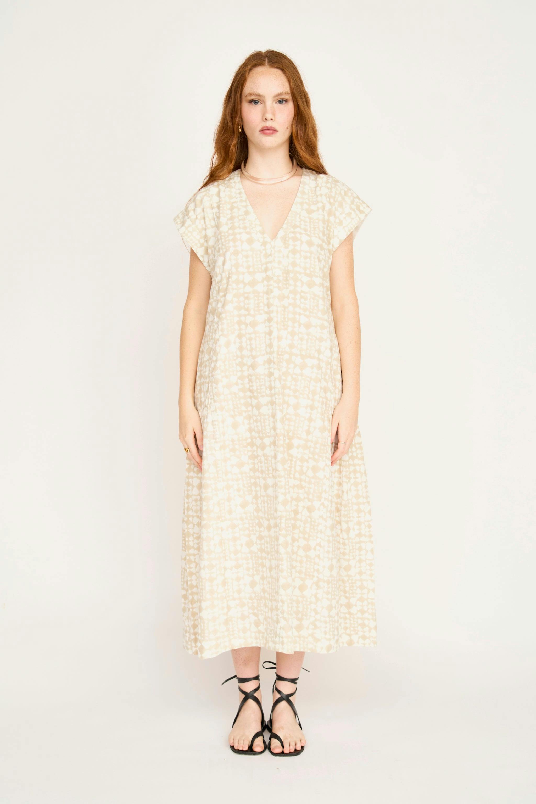Oaxaca Dress in Sandcastle