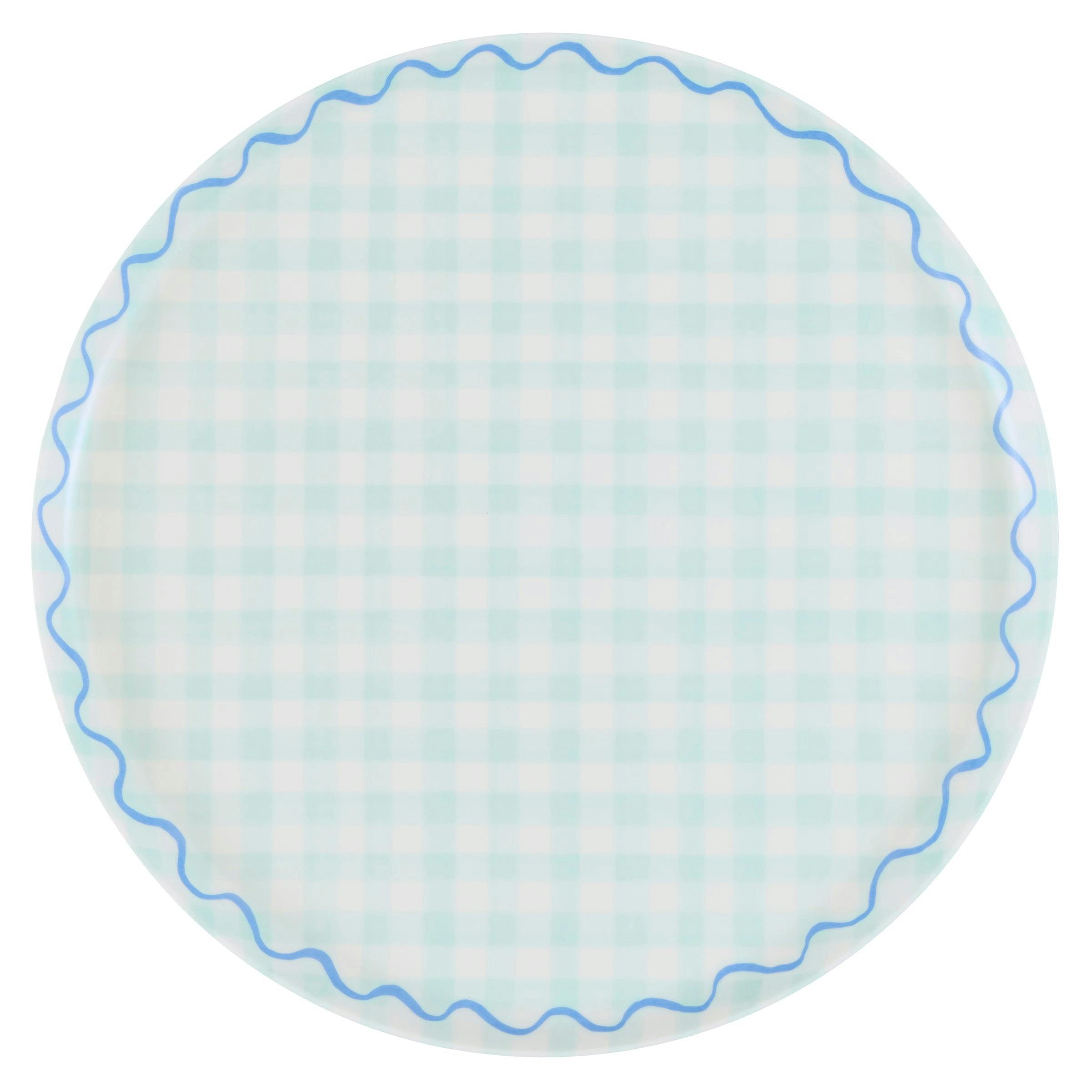 Gingham Reusable Large Plates