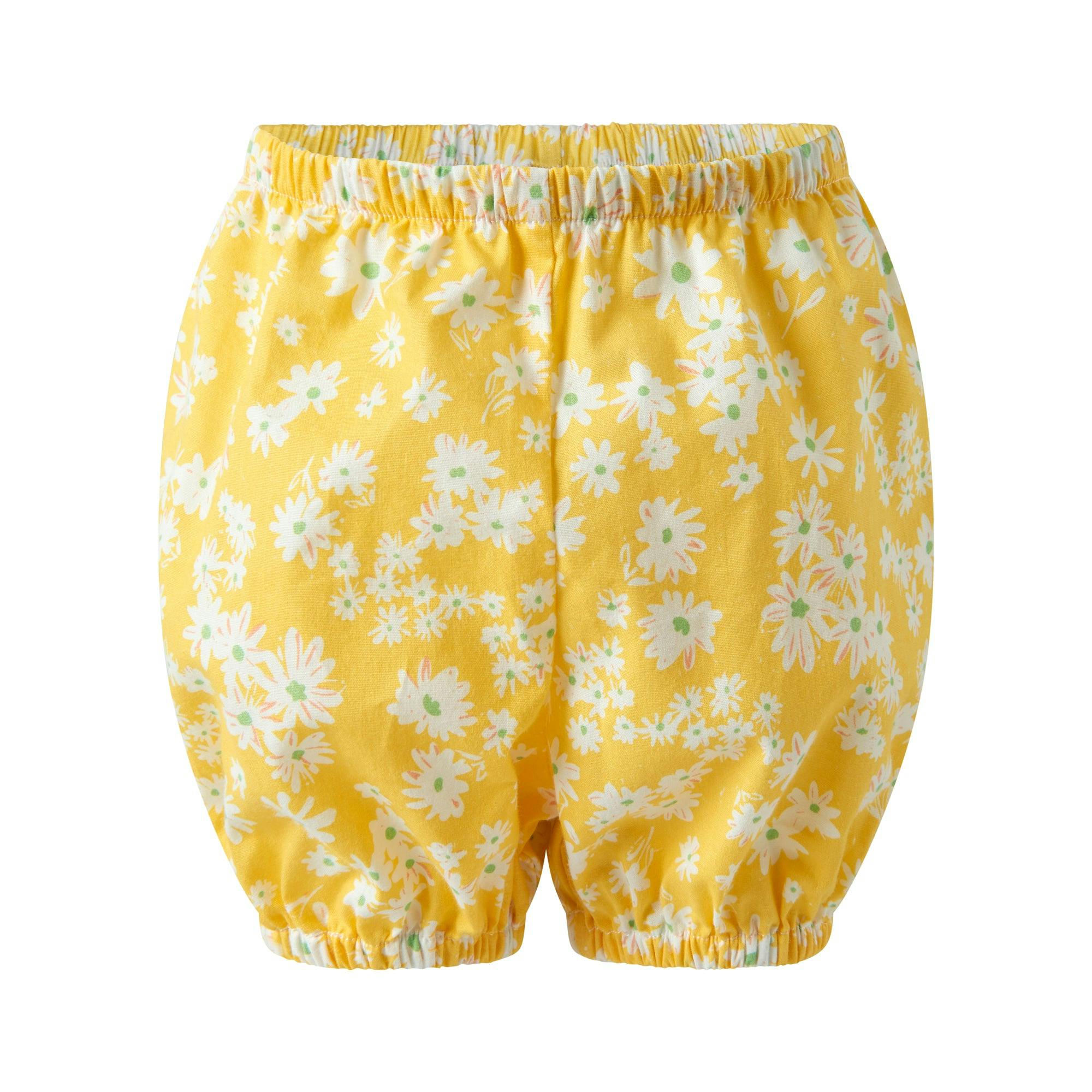 Yellow Daisy Peter Pan Collar Dress and Bloomers