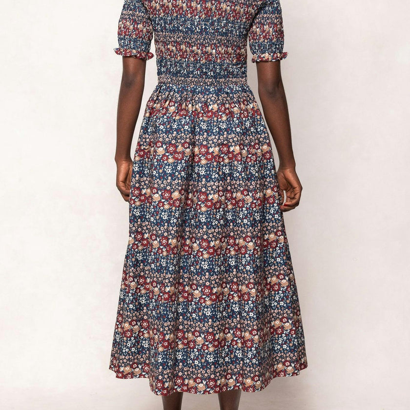Parker Dress in Dusk Floral Medley