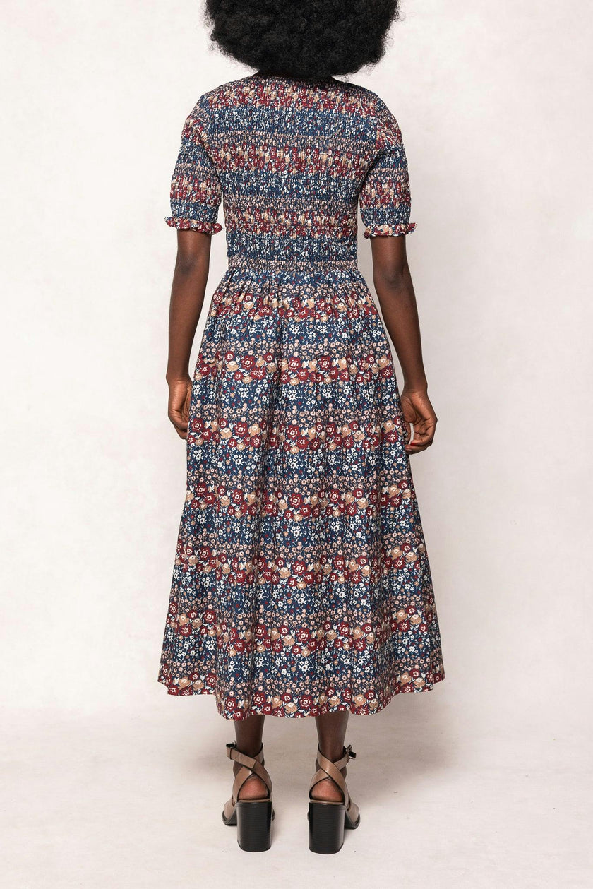 Parker Dress in Dusk Floral Medley