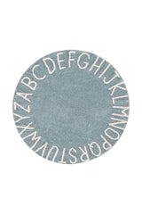 ABC Round Washable Rug