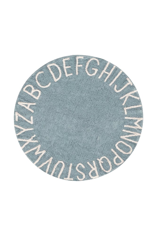 ABC Round Washable Rug