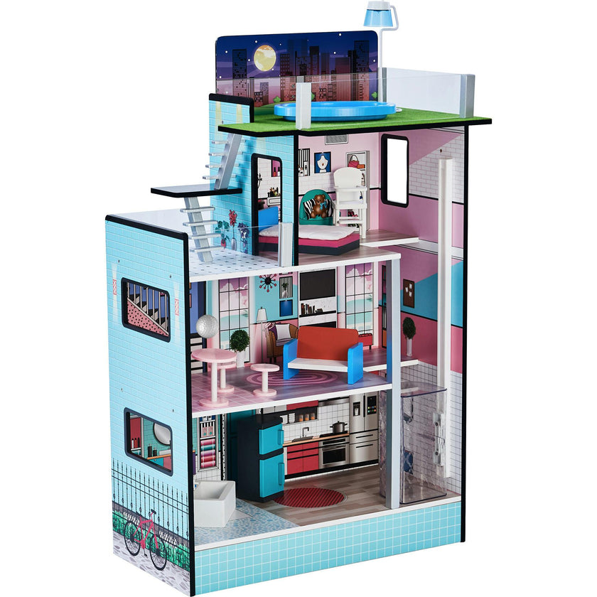 Olivia's Little World Dreamland Barcelona 3.5" Doll House - White / Pink