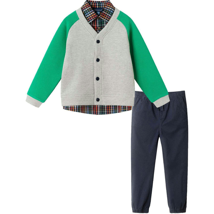 Kids Buttondown & Twill Pant Set