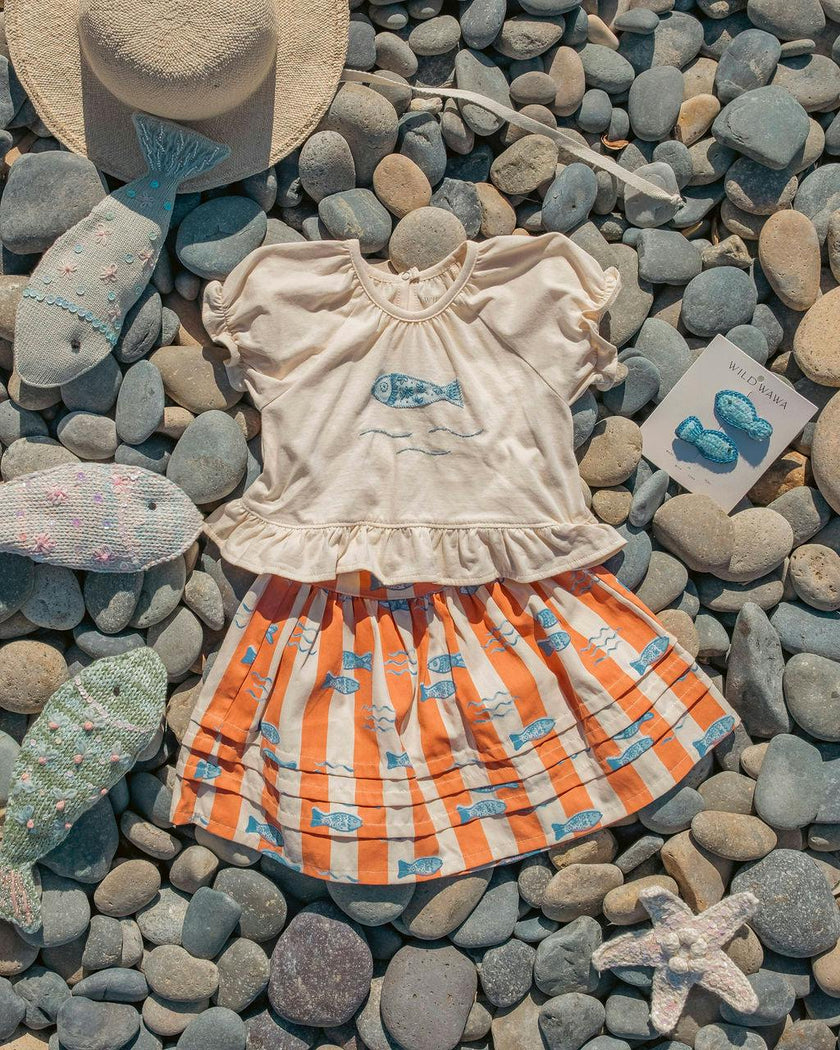 Crochet Clip Set in Fiori di Mare