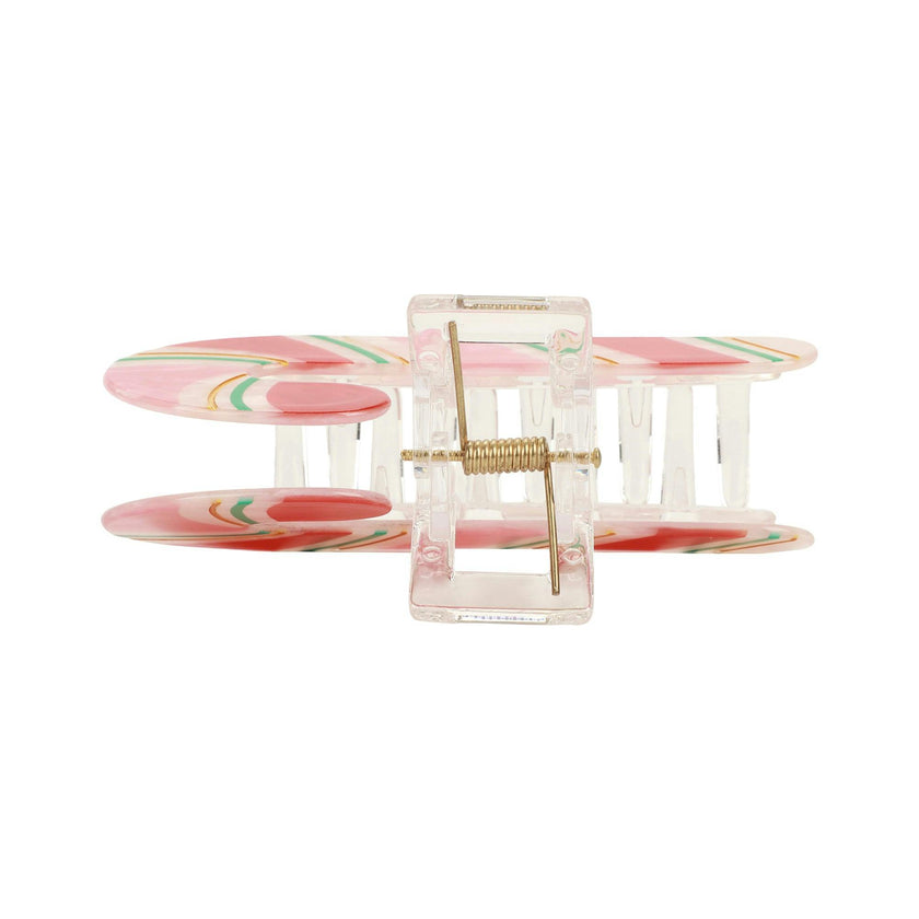 Candy Cane Hair Claw Clip