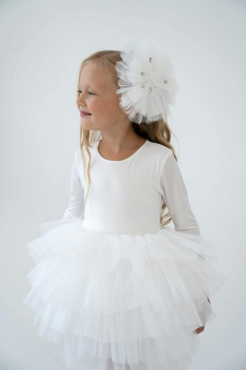 White Bloom Tutu Dress