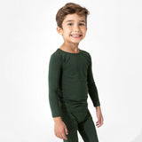Pine Green Bamboo Kids Pajamas