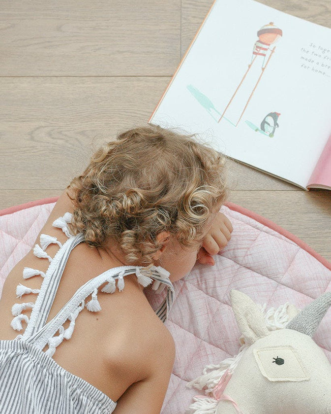 Washable Brush-Stroked Play Mat