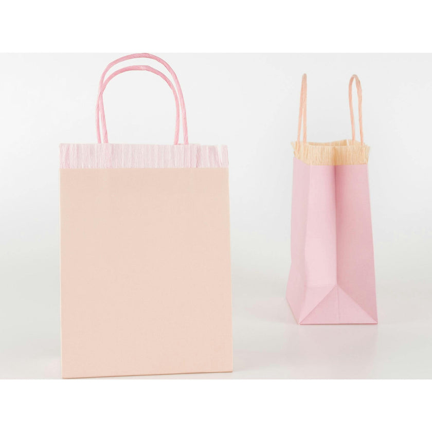 Pink Fringe Party Bags