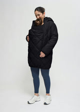 Quilted Longline Maternity and Postpartum Puffer Jacket