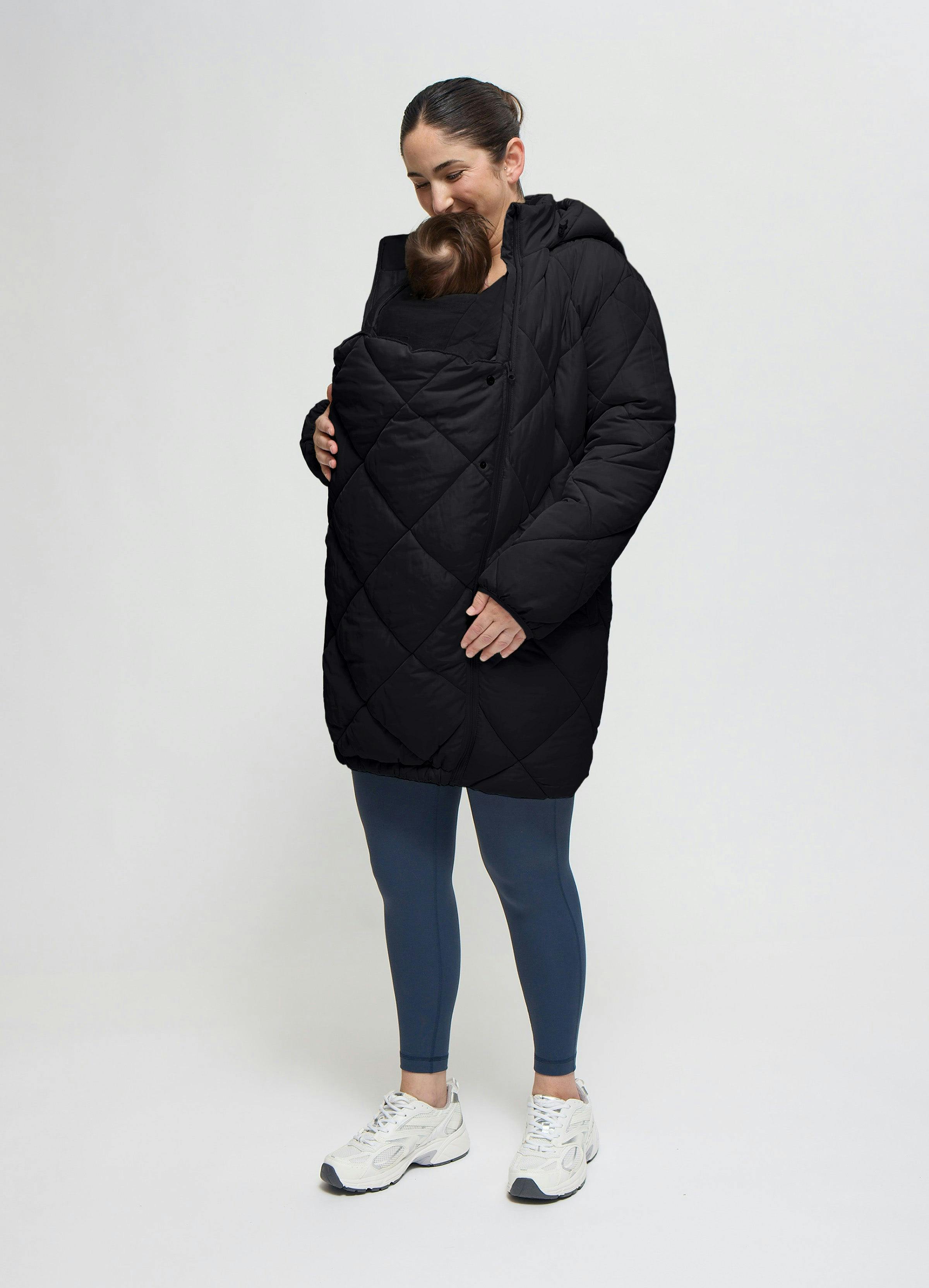 Quilted Longline Maternity and Postpartum Puffer Jacket
