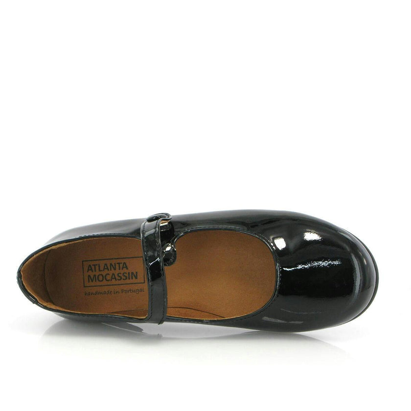 Patent Leather Mary Jane Ballerina, Black
