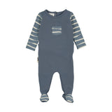 Textured Stripe Footie