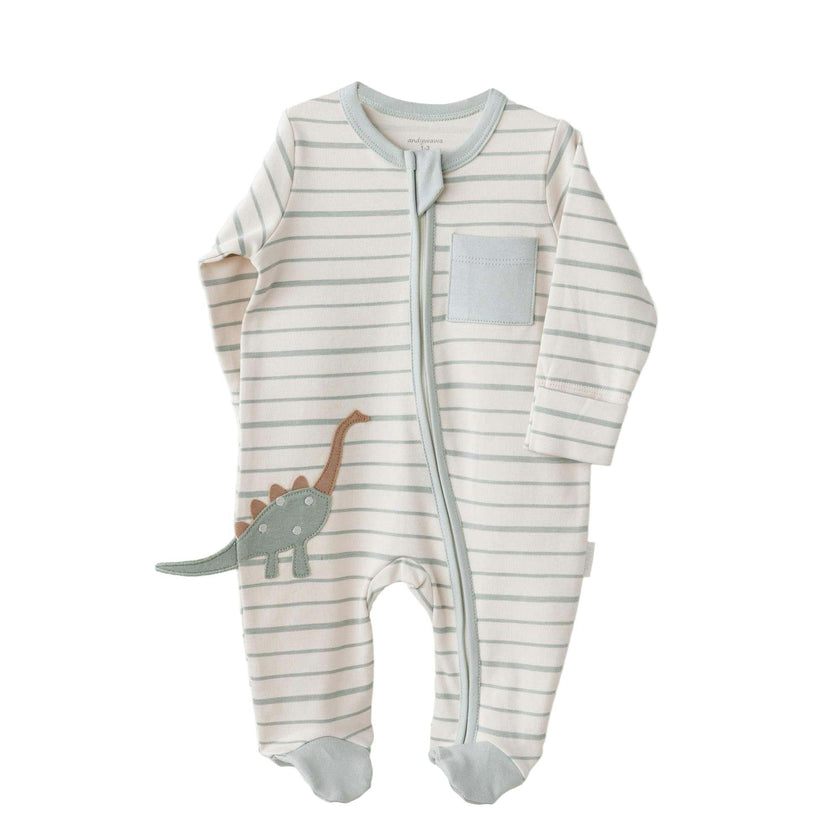 Dino Dreams Zip-Up Onesie