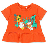 Orange Animals Outfit Set