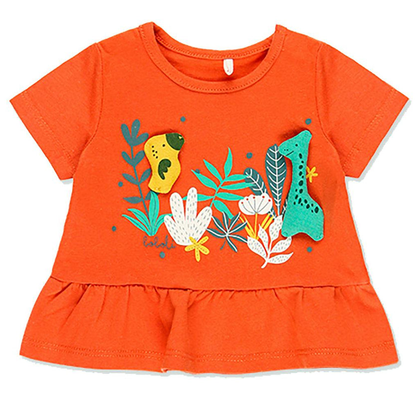 Orange Animals Outfit Set