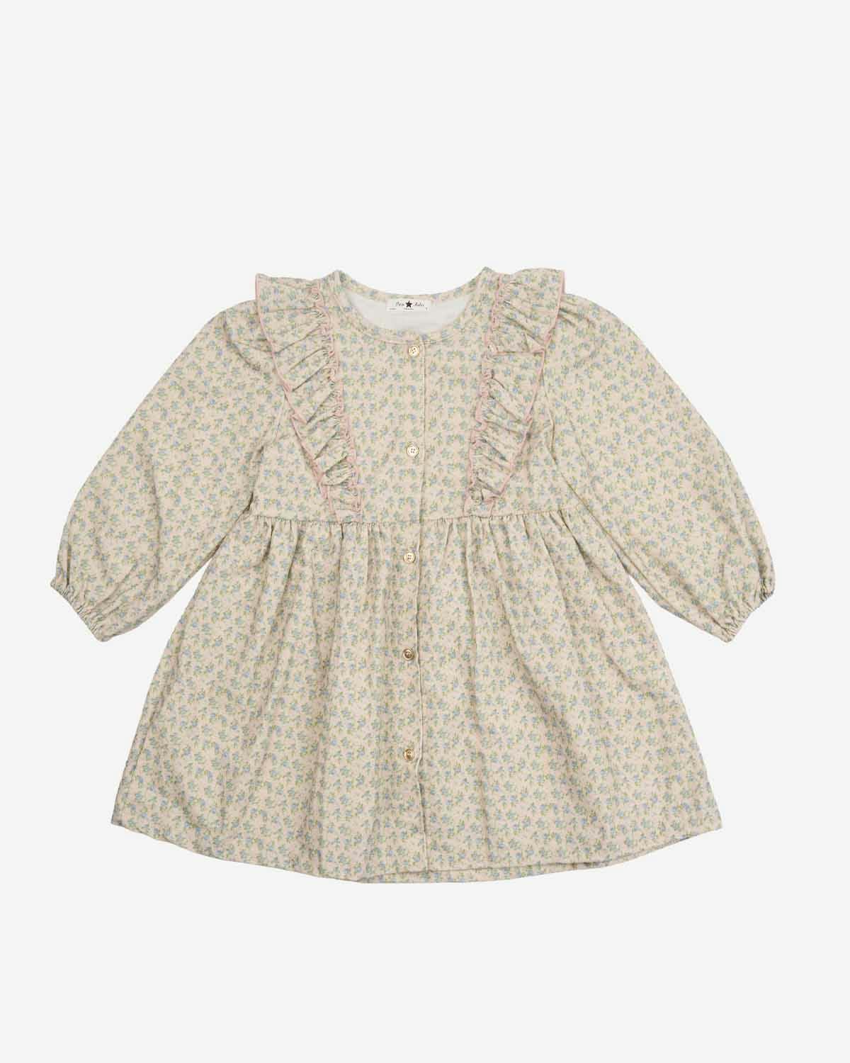 Maddie Ruffle Corduroy Dress