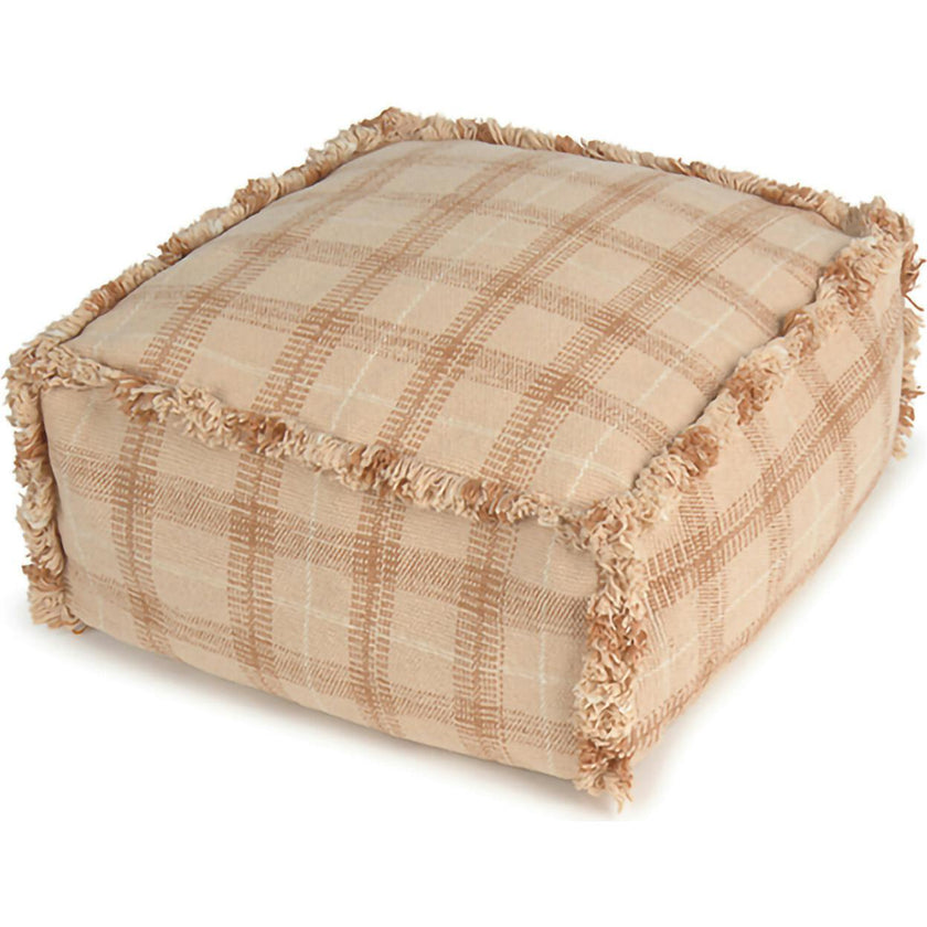 Handloom Pouf Rose