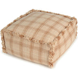 Handloom Pouf Rose