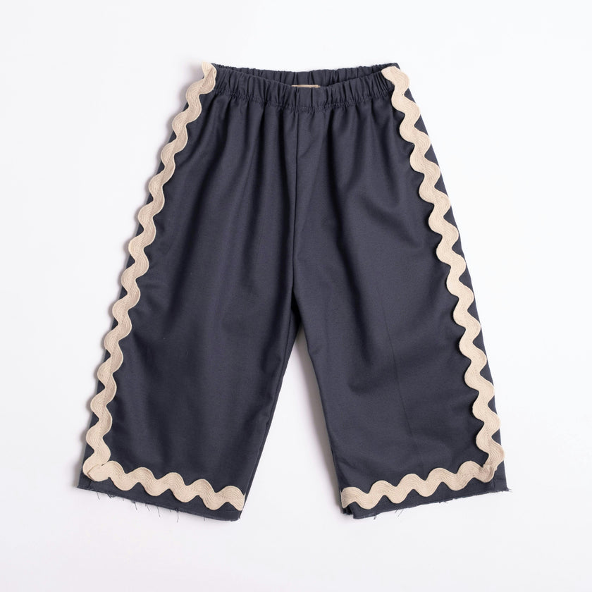 Wide-leg Pant in Mar Azul