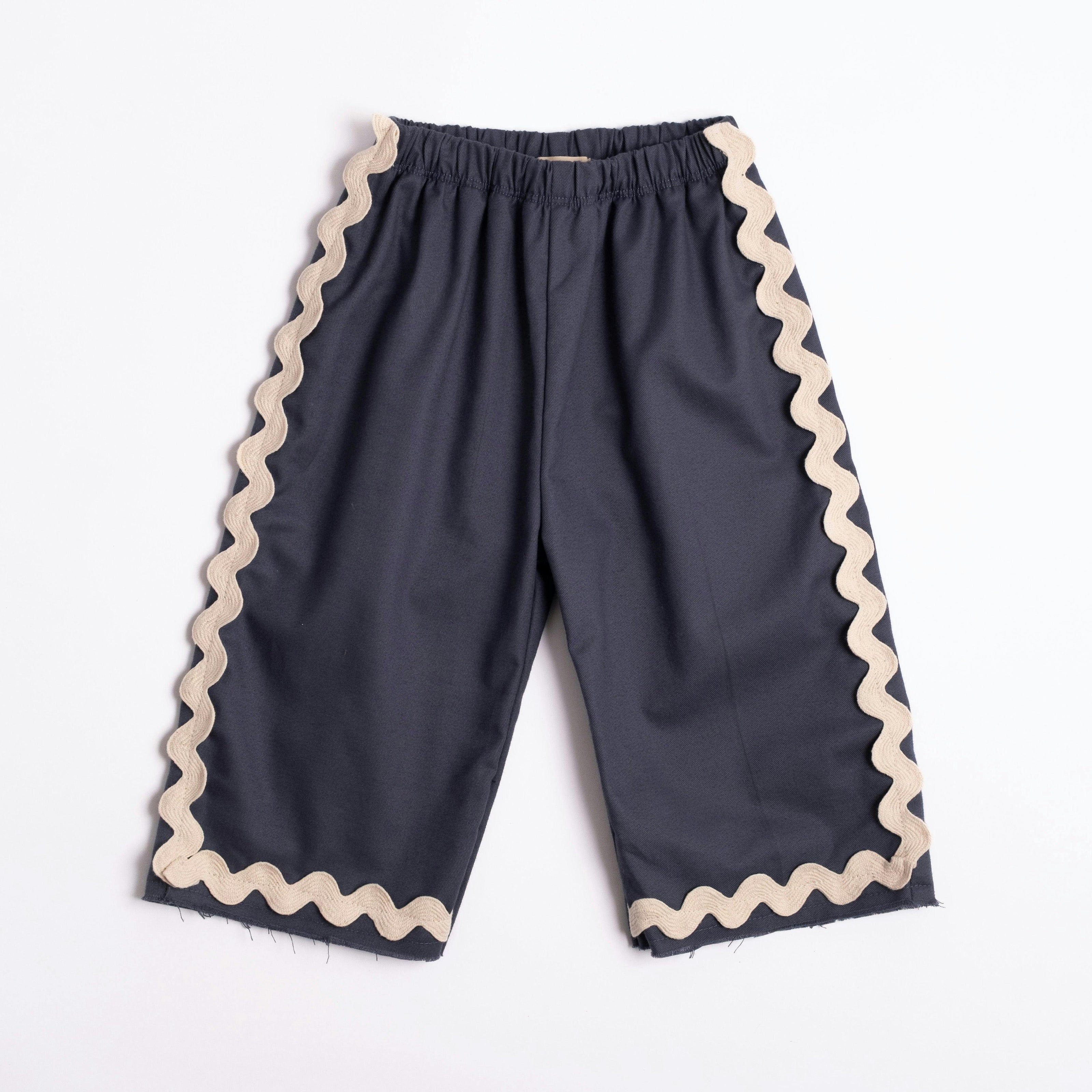 Wide-leg Pant in Mar Azul
