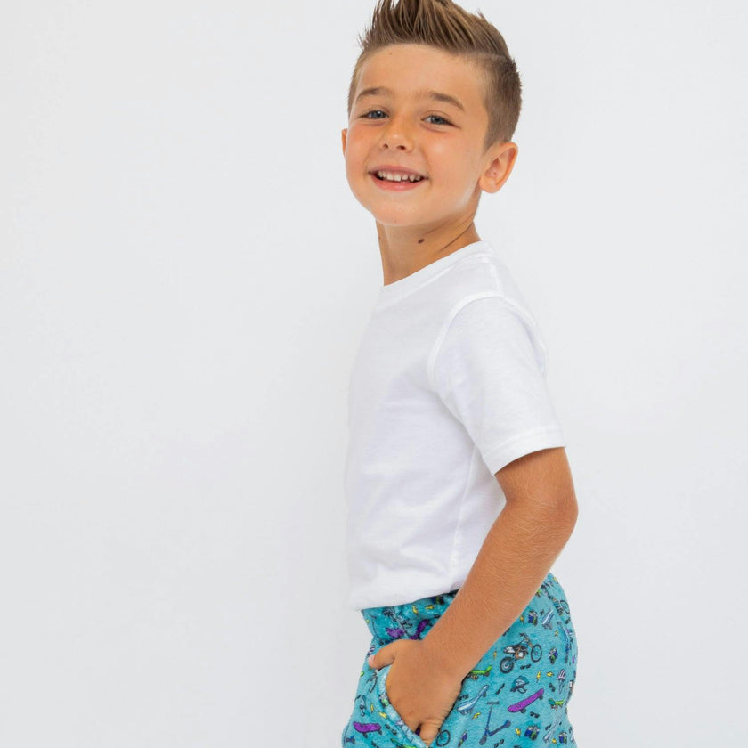 Boy's Bike and Skate Plush Loungewear Pant