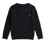 Cable Knit V-Neck Sweater