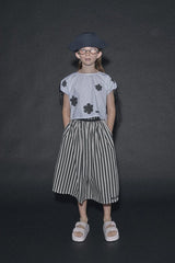 Coral Reef Top White&Black Flower Print