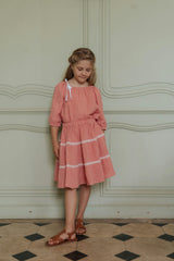 Blouse fille Corfou - Rose