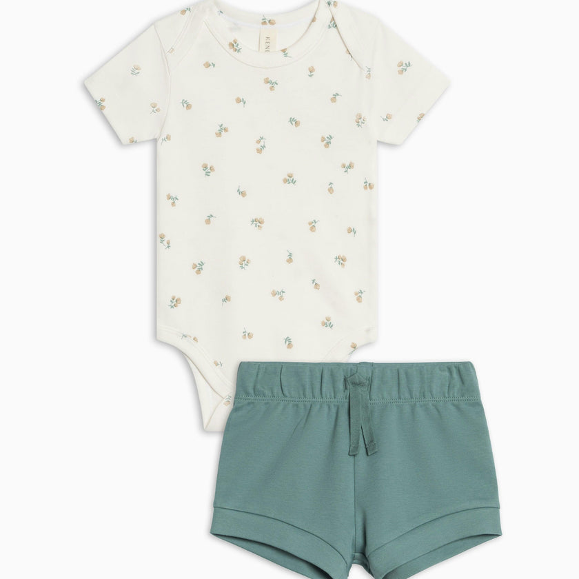 Organic Girl Bodysuit Set